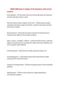 MIBO 3500 Exam 6 chapter 14 &num;1 Questions with correct&NewLine;answers