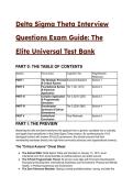2026&sol;2027 Delta Sigma Theta Interview Questions & Exam Guide &vert; The Elite Universal Test Bank &lpar;33&plus; Verified Q&A &plus; Rationales&rpar;