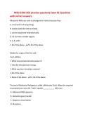 Mibo 3500 UGA practice questions Exam &num;1 Questions&NewLine;with correct answers