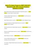 Alpha Phi Alpha Pretest for IMDP 2026&sol;2027 &vert; &NewLine;Questions with 100&percnt; Correct Answers &vert; &NewLine;Updated & Verified
