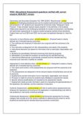 WGU- Educational Assessment questions verified with correct &NewLine;answers 2026&sol;2027 version 