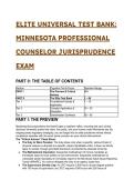 2026&sol;2027 S-Tier&colon; Minnesota Professional Counselor Jurisprudence Exam - 33&plus; Elite Test Bank Questions
