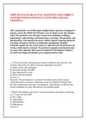 NRNP 6531 EXAM 200 ACTUAL QUESTIONS AND CORRECT &NewLine;ANSWERS WITH RATIONALE LATEST 2026 ALREADY &NewLine;GRADED A&plus;