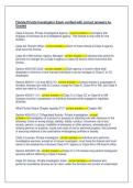  &NewLine;Florida Private Investigator Exam verified with correct answers A&plus; &NewLine;Graded 