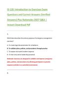 IS-120&colon; Introduction to Exercises Exam &NewLine;Questions and Correct Answers &lpar;Verified &NewLine;Answers&rpar; Plus Rationales 2027 Q&A &vert; &NewLine;Instant Download Pdf