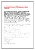 NU 623 EXAM 200 ACTUAL QUESTIONS AND CORRECT &NewLine;ANSWERS WITH RATIONALE LATEST 2026 ALREADY &NewLine;GRADED A&plus;