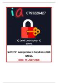 MAT3701 Assignment 4 Solutions 2026