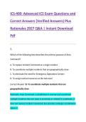 ICS-400&colon; Advanced ICS Exam Questions and &NewLine;Correct Answers &lpar;Verified Answers&rpar; Plus &NewLine;Rationales 2027 Q&A &vert; Instant Download &NewLine;Pdf 