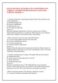 DAVITA RN FINAL EXAM 200 ACTUAL QUESTIONS AND &NewLine;CORRECT ANSWERS WITH RATIONALE LATEST 2026 &NewLine;ALREADY GRADED A&plus;