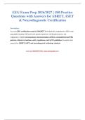 EEG Exam Prep 2026&sol;2027&colon; 180 Practice Questions & Answers