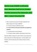 Marine Corps BCMAP Certification &NewLine;Exam Questions And Correct Answers &NewLine;&lpar;Verified Answers&rpar; Plus Rationales 2027 &NewLine;Q&A &vert; Instant Download Pdf 
