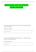 PSY 309 UNIT 6 QUESTIONS AND CORRECT ANSWERS