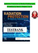 Radiation Protection in Medical Radiography 9th Edition Test Bank &lpar;Sherer&rpar;&NewLine;&NewLine;