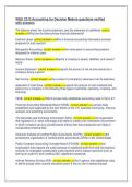 WGU C213 Accounting for Decision Makers questions verified &NewLine;with answers