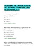 JB LEARNING EMT CHAPTER 10 ACTUAL&NewLine;TEST QUESTIONS AND ANSWERS FULLY&NewLine;SOLVED REVIEW PACK