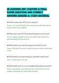 JB LEARNING EMT CHAPTER 10 FINAL&NewLine;PAPER QUESTIONS AND CORRECT&NewLine;ANSWERS GRADED A&plus; STUDY MATERIAL