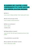 JB LEARNING EMT CHAPTER 13 SHOCK&NewLine;COMPREHENSIVE TEST PAPER QUESTIONS&NewLine;WITH VERIFIED SOLUTIONS RESOURCE