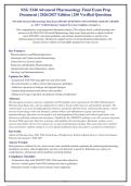 NSG 5240 Advanced Pharmacology Final Exam 2026-2027 QUESTIONS AND ANSWERS ALREADY GRADED&NewLine;A&plus;&period; 100&percnt; Verified Solutions &vert; Updated Per Latest Guidelines &vert; Graded A&plus;