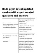 D449 psych Latest updated version with expert curated questions and answers&period;