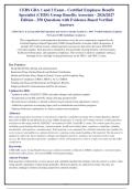 CEBS GBA 1 & 2 Exam 2026-2027 Questions and Answers Already Graded A&plus;&period; 100&percnt; Verified Solutions &vert; Updated&NewLine;Per Latest CEBS Guidelines &vert; Graded A&plus;