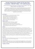 NCNZ State Final Exam 2026-2027 QUESTIONS AND ANSWERS ALREADY GRADED A&plus;&period; 100&percnt; Verified&NewLine;Solutions &vert; Updated Per Latest Guidelines &vert; Graded A&plus;