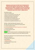 AMERICAN ALLIED HEALTH PATIENT CARE TECHNICIAN &lpar;PCT&rpar; &NewLine;CERTIFICATION COMPLETE PRACTICE EXAM &ndash; 400 VERIFIED &NewLine;QUESTIONS WITH CORRECT ANSWERS & DETAILED RATIONALES &NewLine;ALREADY GRADED A&plus; &vert;GUARANTEED SUCCESS &vert;PATIENT CARE &NewLine;TECHNICIAN EXAM LATEST UPDATE &vert; &lbrack;BRAN