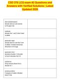 CSD 378 LCQ exam &num;2 Questions and&NewLine;Answers with Verified Solutions &vert; Latest&NewLine;Updated 2026&NewLine;