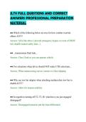 JLTV FULL QUESTIONS AND CORRECT&NewLine;ANSWERS PROFESSIONAL PREPARATION&NewLine;MATERIAL