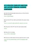 JLTV UPDATED COMPLETE QUESTIONS&NewLine;AND ANSWERS PREMIUM LEARNING&NewLine;COMPANION