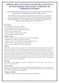 ARIZONA REAL ESTATE EXAM PACKAGE DEAL