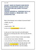 AGACNP Certification Review Guide Based on Frances&rsquo; Study Materials &vert; Comprehensive Practice Questions & Clinical Case Review