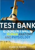 Essentials of Human Anatomy & Physiology 10th Edition Test Bank &vert; Elaine N&period; Marieb &vert; Latest Exam Questions & Verified Answers