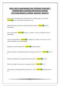 PANCE-HEALTH MAINTAINANCE AND SCREENING GUIDELINES &vert; COMPREHENSIVE QUESTIONS AND DETAILED VERIFIED SOLUTIONS&vert;GRADED A&plus;&vert;NEWEST 2026&sol;2027 UPDATE&excl;&excl;&excl;&excl;
