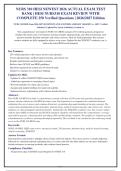 NURS 310 HESI NEWEST 2026 ACTUAL EXAM TEST&NewLine;BANK &vert; HESI NURS310 EXAM REVIEW WITH&NewLine;COMPLETE 250 Verified Questions &vert; 2026&sol;2027 Edition