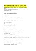 ASCP Molecular Biology Certification Exam Prep Questions with Correct Answers 2026 &ndash; Comprehensive Practice Exam and Study Guide
