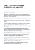 OMGT 3123 CHAPTER 7 EXAM QUESTIONS AND ANSWERS