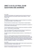 OMGT 3123 ELLIS FINAL EXAM QUESTIONS AND ANSWERS