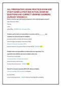 ALL FIREFIGHTER 2 EXAM&comma; PRACTICE EXAM AND  STUDY GUIDE LATEST 2026 ACTUAL EXAM QUESTIONS AND CORRECT VERIFIED ANSWERS&rpar; &vert;ALREADY GRADED A&plus;