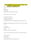 ASCP Chemistry Section Questions with Correct Answers 2026 &ndash; Comprehensive Exam Preparation Guide and Practice Questions