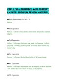 KDCHI FULL QUESTIONS AND CORRECT&NewLine;ANSWERS PREMIUM REVIEW MATERIAL&NewLine;