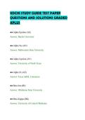 KDCHI STUDY GUIDE TEST PAPER&NewLine;QUESTIONS AND SOLUTIONS GRADED&NewLine;APLUS