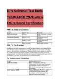 Elite Yukon Social Work Law & Ethics Board Certification&colon; 33&plus; Question S-Tier Test Bank &lpar;2026&sol;2027 Edition&rpar;