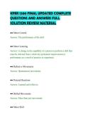KPER 1200 FINAL UPDATED COMPLETE&NewLine;QUESTIONS AND ANSWERS FULL&NewLine;SOLUTION REVIEW MATERIAL
