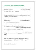 D101 Practice Quiz - Questions and Answers