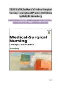 Test Bank for deWit&rsquo;s Medical-Surgical Nursing&colon; Concepts and Practice&comma; Sixth Edition by Holly K&period; Stromberg