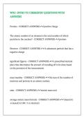 WGU- INTRO TO CHEMISTRY QUESTIONS WITH ANSWERS&period;