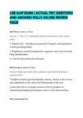 LEB 320F EXAM 1 ACTUAL TEST QUESTIONS&NewLine;AND ANSWERS FULLY SOLVED REVIEW&NewLine;PACK