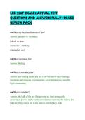 LEB 320F EXAM 2 ACTUAL TEST&NewLine;QUESTIONS AND ANSWERS FULLY SOLVED&NewLine;REVIEW PACK