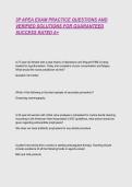 3P APEA EXAM PRACTICE QUESTIONS AND VERIFIED SOLUTIONS FOR GUARANTEED SUCCESS RATED A&plus;