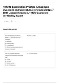 NRCME Examination Practice Actual 2026 Questions and Correct Answers &lpar;Latest 2026 &sol; 2027 Update&rpar; Graded A&plus; 100&percnt; Guarantee Verified by Expert
